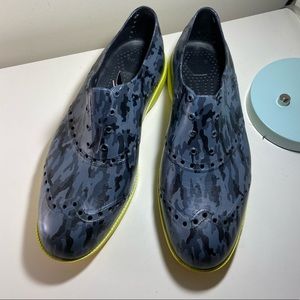 NWT Biion black and grey camo golf shoes size 9